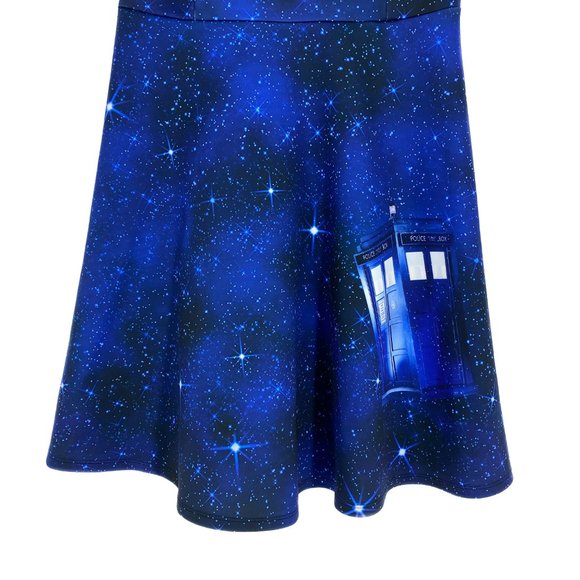 HOT TOPIC BBC Doctor Who Galaxy Tardis Dress - Picture 8 of 16